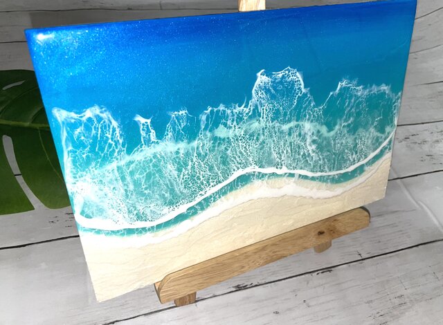 オーシャンアート 波レジンアート 海【長方形 R-02】 | iichi 日々の