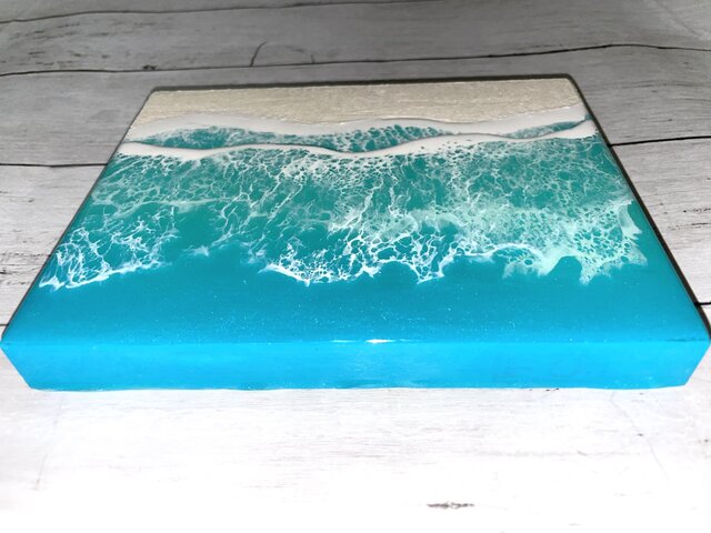 オーシャンアート 波レジンアート 海【長方形R-06】 | iichi 日々の
