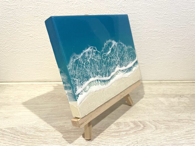 なみこHD レジンアート Leaf Edgez Ocean Resin art（オーシャンレジンアート）掛時計