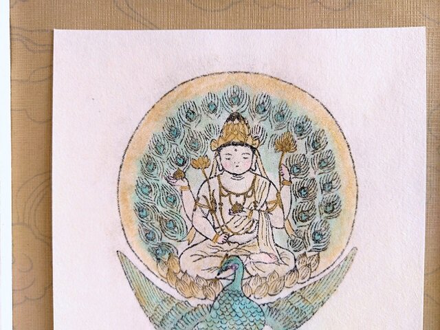 銅版画 孔雀明王 wh102 | iichi 日々の暮らしを心地よくする
