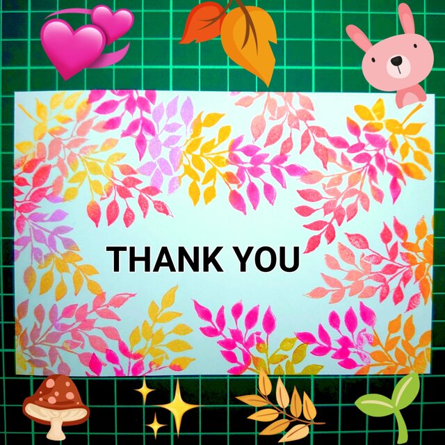 消しゴムはんこ「リーフ１」