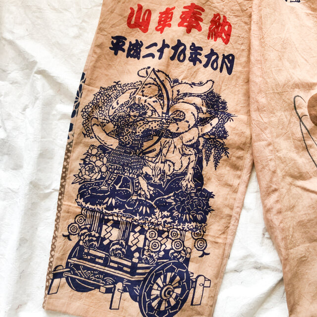 柿渋染め手ぬぐい 麦からパンへ ハンカチ・手ぬぐい tabipan
