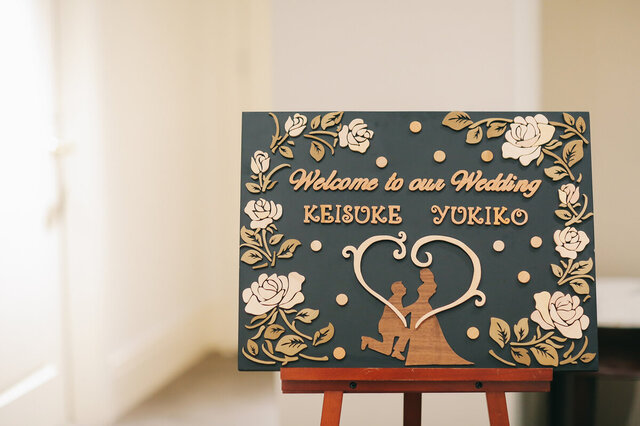 ウェルカムボード♡結婚式に♡【デザイン相談可能】 | iichi 日々の