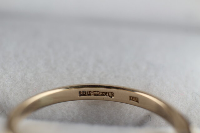 英国 イギリス ビンテージ ゴールド リング 指輪 レディース 天然
