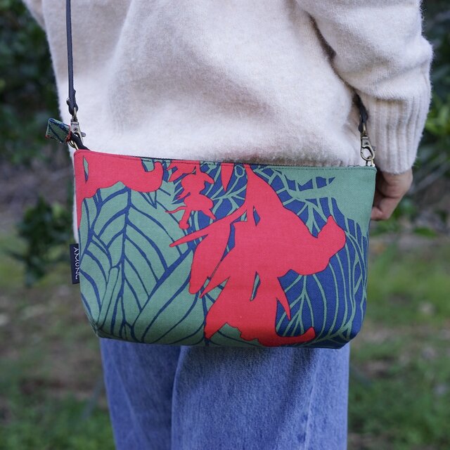 ミニショルダー「カンナ」希望_レッド&グリーン