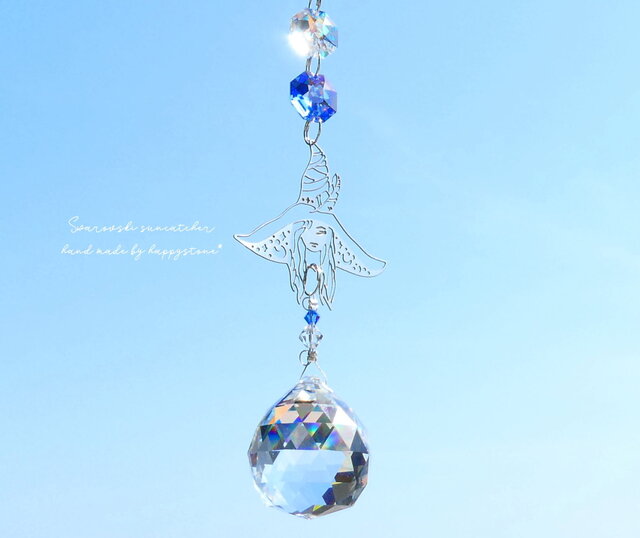 凛とした魔女のサンキャッチャー*スワロフスキーサファイア | iichi