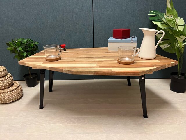 【オーダー】 ローテーブル 8角 90cm アカシア 楽天市場】ガーデンテーブル 木製 八角テーブル 90cm 折りたたみ