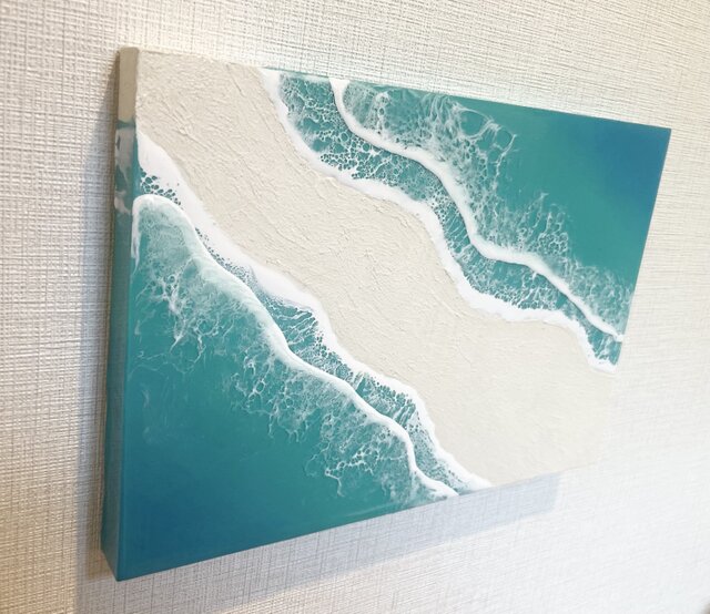 サマーセール‼️海レジン　波レジン　離島 Leaf Edgez Ocean Resin art（オーシャンレジンアート