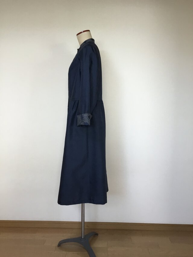 大島紬のワンピース 着物リメイク | iichi 日々の暮らしを心地よくする