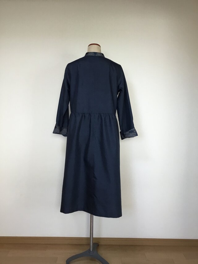 大島紬のワンピース 着物リメイク | iichi 日々の暮らしを心地よくする
