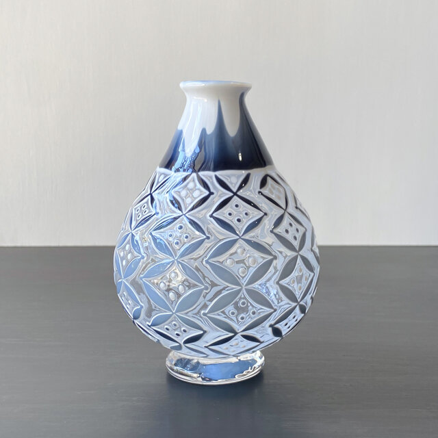 pattern vase 紺七宝 | iichi 日々の暮らしを心地よくするハンドメイド