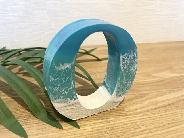 オーシャンアート 波レジンアートアルファベット O 海 ウェルカム