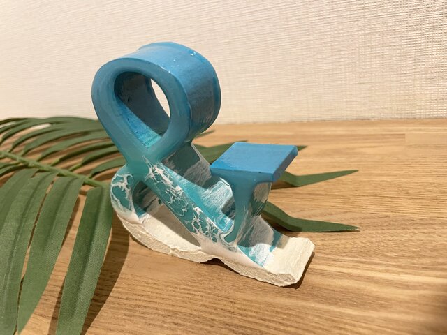 オーシャンアート 波レジンアートアルファベット & 海
