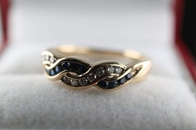 英国 イギリス ビンテージ ゴールド リング 指輪 レディース