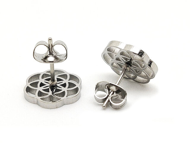 フラワーオブライフ（シードオブライフ/生命の種/神聖幾何学）シルバー