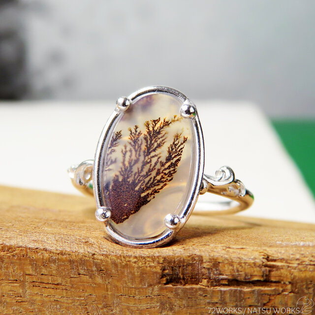 デンドリティックアゲート・リング ＊ Dendritic Agate Ring-