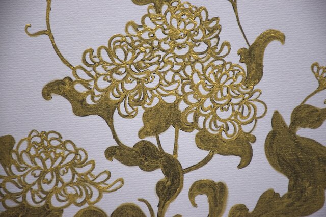 絵画　小原和紙　【野菊】 絵画 小原和紙 【野菊】