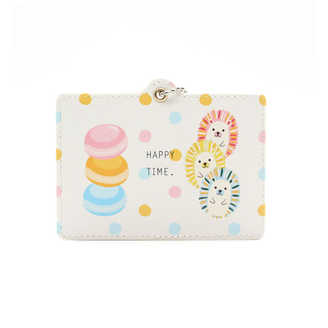 カラフルハリネズミ　パスケース／IDケース　アニマルモチーフ　