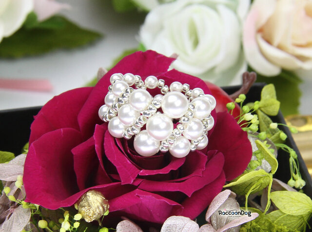 スワロパール〔クリスタルピュアホワイト〕リング【スワロパール