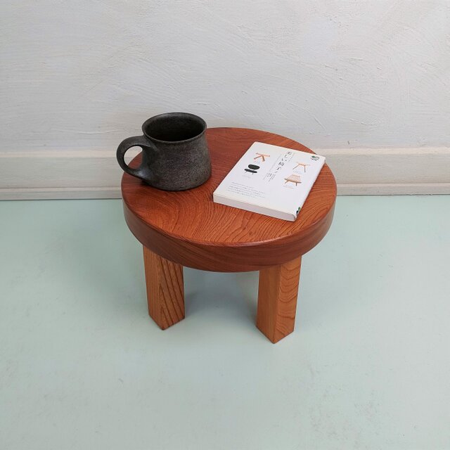 ケヤキの一枚板ミニテーブル　no.02　☆一点物☆