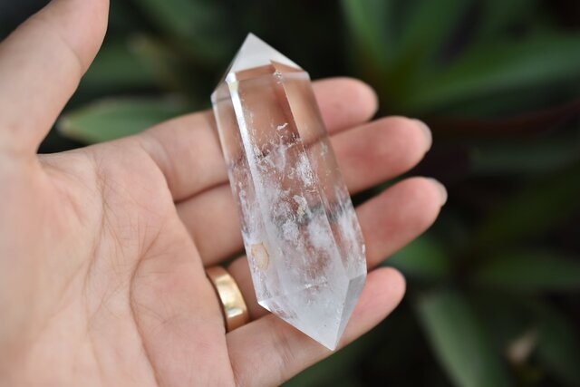 エンジェルラダー　クォーツ　ポイント　原石　鉱物　水晶　天然石　クリスタル エンジェルラダークォーツ ナチュラルポイント 原石 ブルー