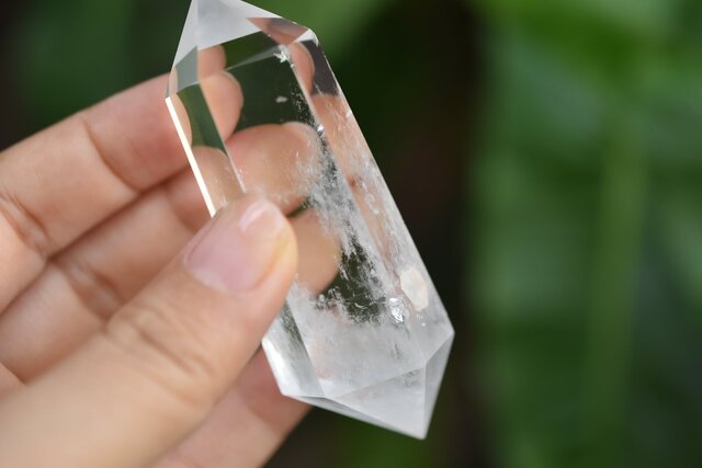 両剣水晶☆エンジェルラダーインクォーツポイント 原石s851 | iichi