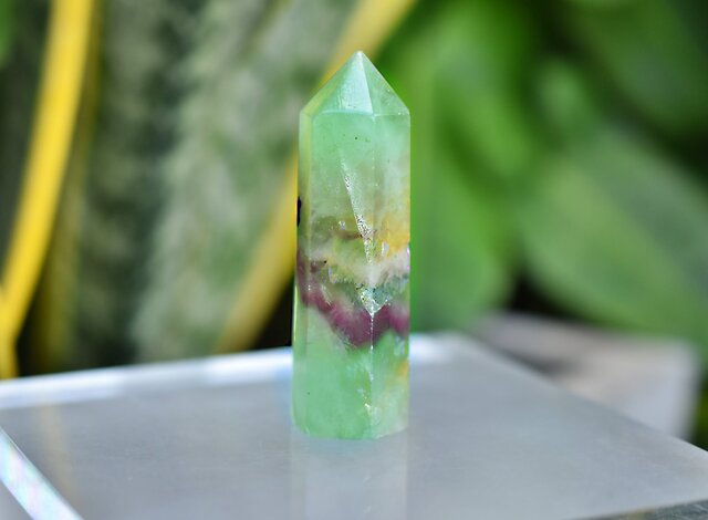 やわらかカラー☆フローライト原石ポイント s850 | iichi 日々の暮らし