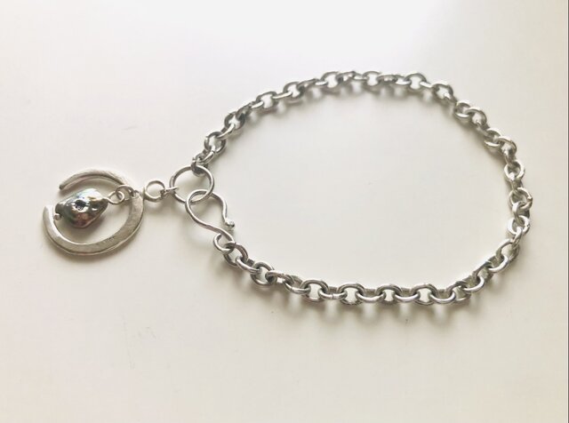 月とクレーターパールのブレスレット silver950 | iichi 日々の暮らし