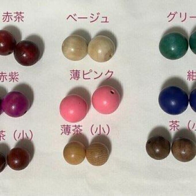 ミナペルホネン スカイフラワー 木玉親子がま口長財布バッグ