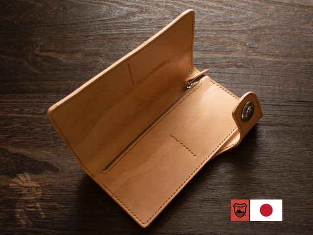 栃木レザー バイカーズウォレット サドルグレージング | iichi