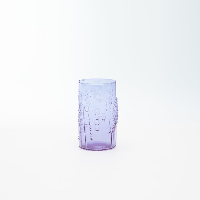 Flora｜glass｜tumbler φ5.8cm｜amethyst