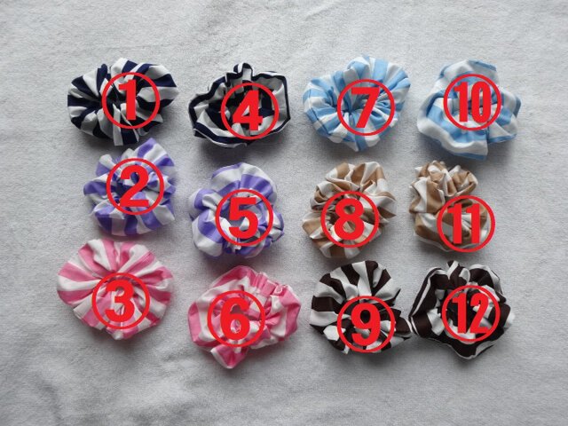 ♡専用♡ハンドメイドシュシュ⸜(*´ᗜ｀*)⸝ カラフルなシュシュ | iichi 日々の暮らしを心地よくするハンドメイド