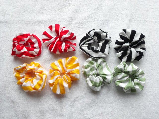シュシュ ハンドメイド 2424（チュール すっぱく 41） 470円