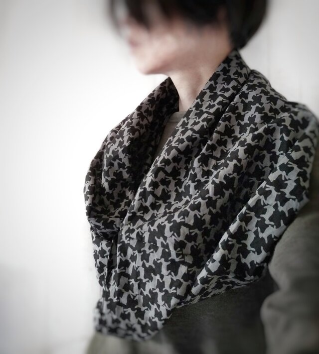 綿ローンスヌード　ラパン　送料無料