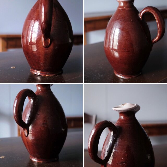 キュノワール CulNoir 19世紀 ピシェ 花瓶 h22.7cm フランス