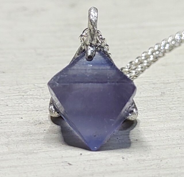 ハート型 青色フローライトシルバーペンダント ブルーフローライト＊925 pendant | iichi 日々の暮らしを