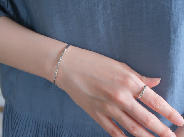 Diamond Tenging bangle bracelet ダイヤモンドつぶつぶバングル