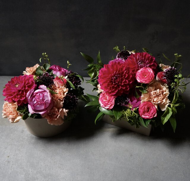 フラワーアレンジメントM Boxフラワーアレンジメント Mサイズ | iichi 日々の暮らしを心地よく