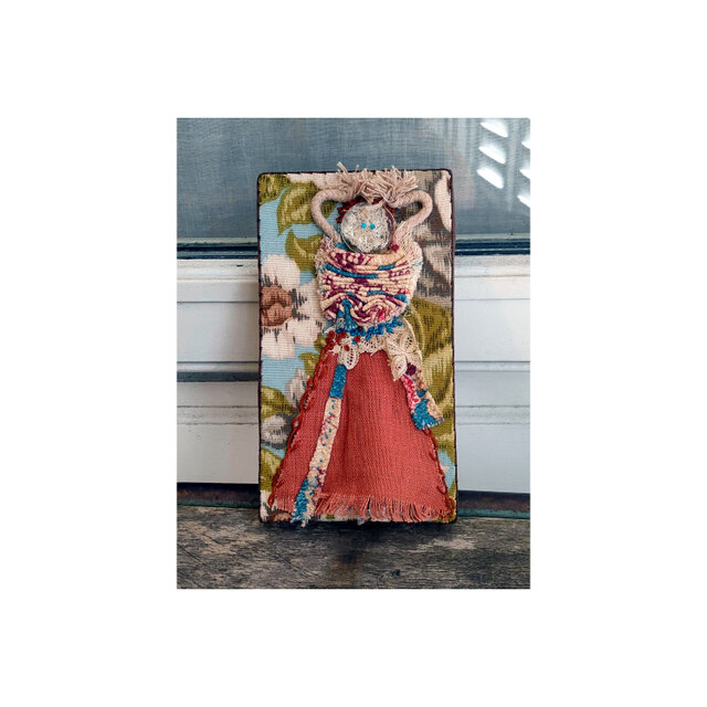 布絵　tableau une fille obibd