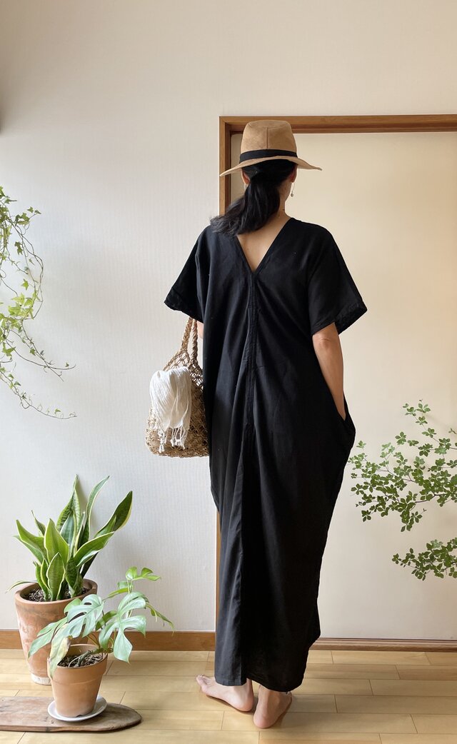 Tao Kaftan 4colors/ ダブルコットンカフタンワンピース 4色