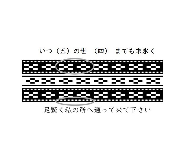 ミンサー織柄（黒） らでんループタイ | iichi 日々の暮らしを心地よくするハンドメイドやアンティークのマーケットプレイス