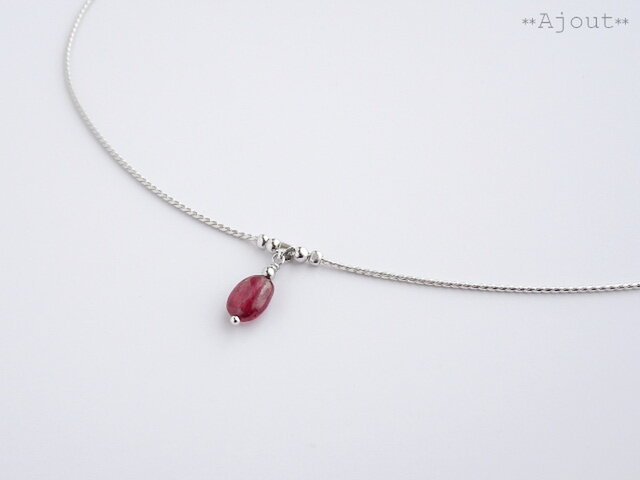 ベビーパール　ネックレス チョーカー ルビー 楽天市場】ベビーパールネックレス 一粒パールネックレス 真珠