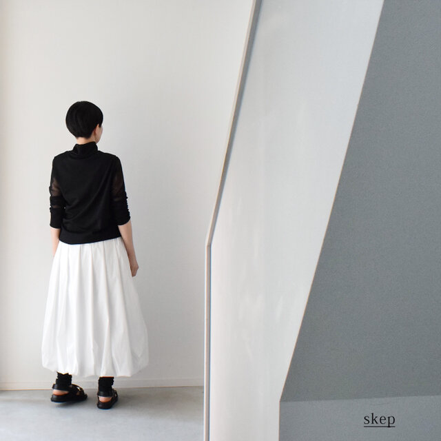 バルーンスカート：白［SK33STWH］ | iichi 日々の暮らしを心地よく
