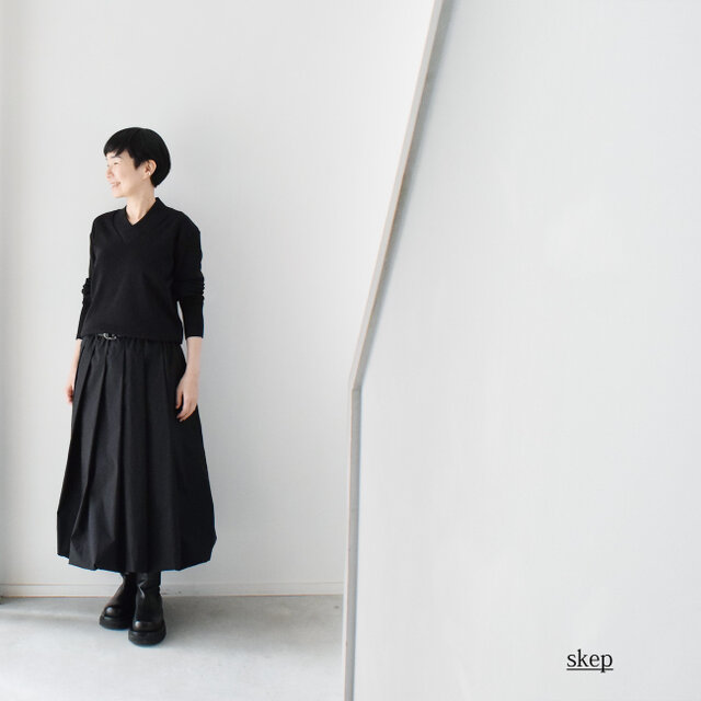 バルーンスカート：黒［SK33STBK］ | iichi 日々の暮らしを心地よく