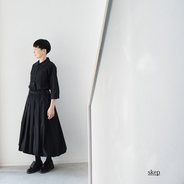 バルーンスカート：黒［SK33STBK］ | iichi 日々の暮らしを心地よく