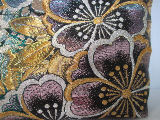 87 帯 トート バッグ おしゃれ 30.5x28cm(6.0マチ有) 横型 A4書類入り