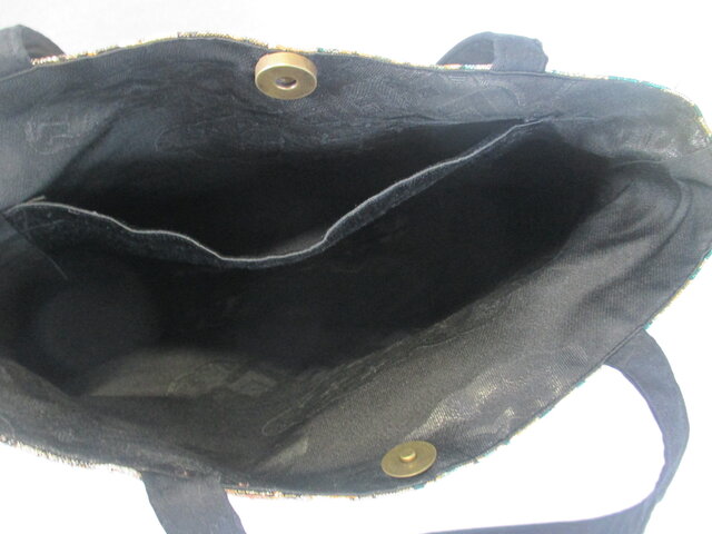 おまとめ ハンドメイドバック 87 帯 トート バッグ おしゃれ 30.5x28cm(6.0マチ有) 横型 A4書類入り