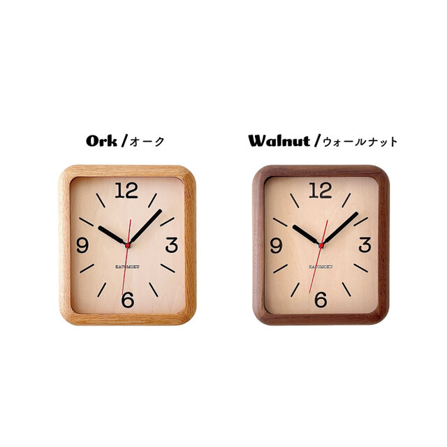 加藤木工 カトモク KATOMOKU muku round wall clock 13 オーク