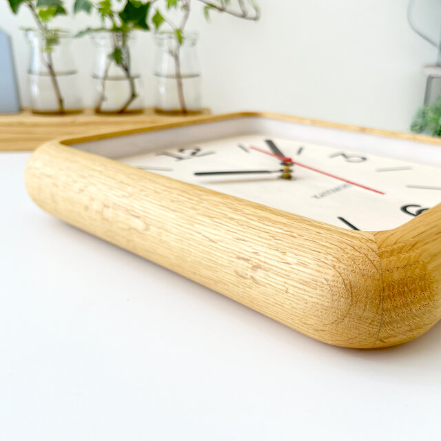 KATOMOKU muku clock 20 オーク km-133OA 掛け時計 木製 無垢材
