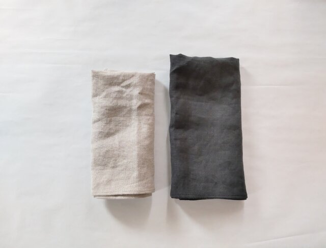 日用品店（布）リネンのクロス（S） use at home（家で使って）／【2